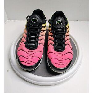 Nike Air Max Plus TN Sunset Gradient Sneakers Youth 5.5Y Pink/Green/Black